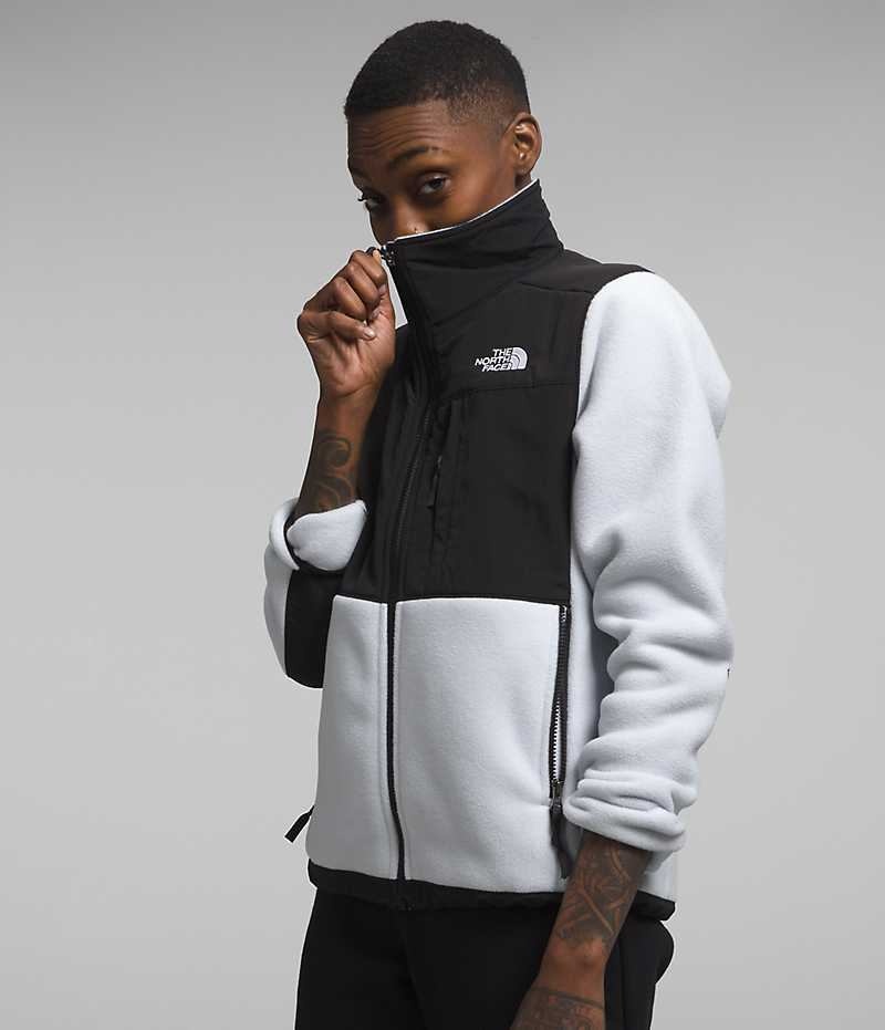 Vestes Polaires The North Face Denali Femme Noir Blanche | FRANCE OGSXE