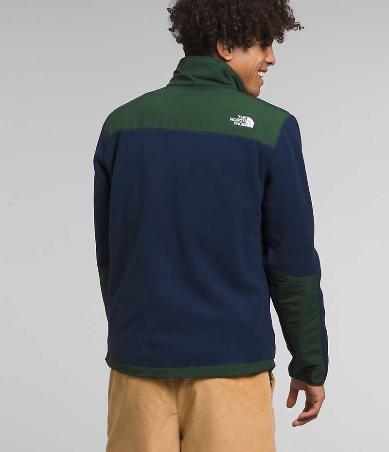 Vestes Polaires The North Face Denali Homme Bleu Marine Vert | PARIS DENOF