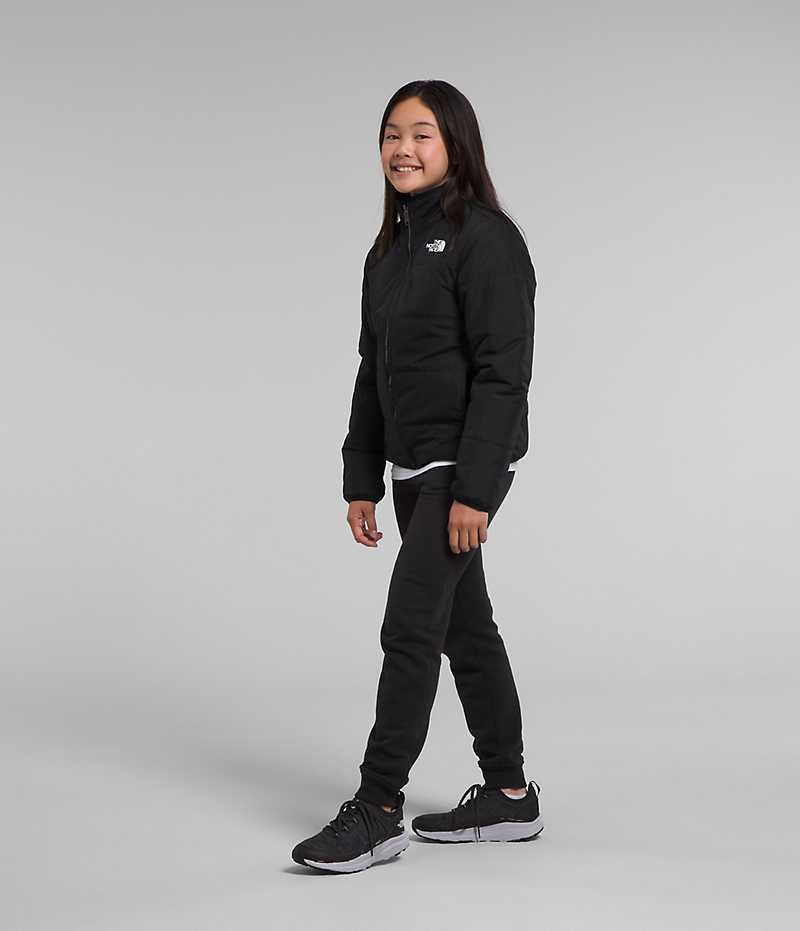 Vestes Polaires The North Face Reversible Mossbud Fille Noir | PARIS ZUPDY