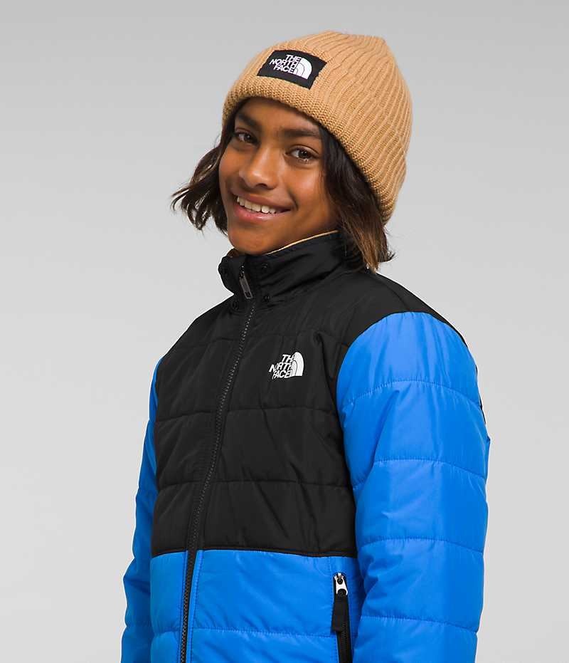 Vestes Polaires The North Face Reversible Mt Chimbo Full-Zip Encapuchonné Garcon Bleu | PARIS TSLRV