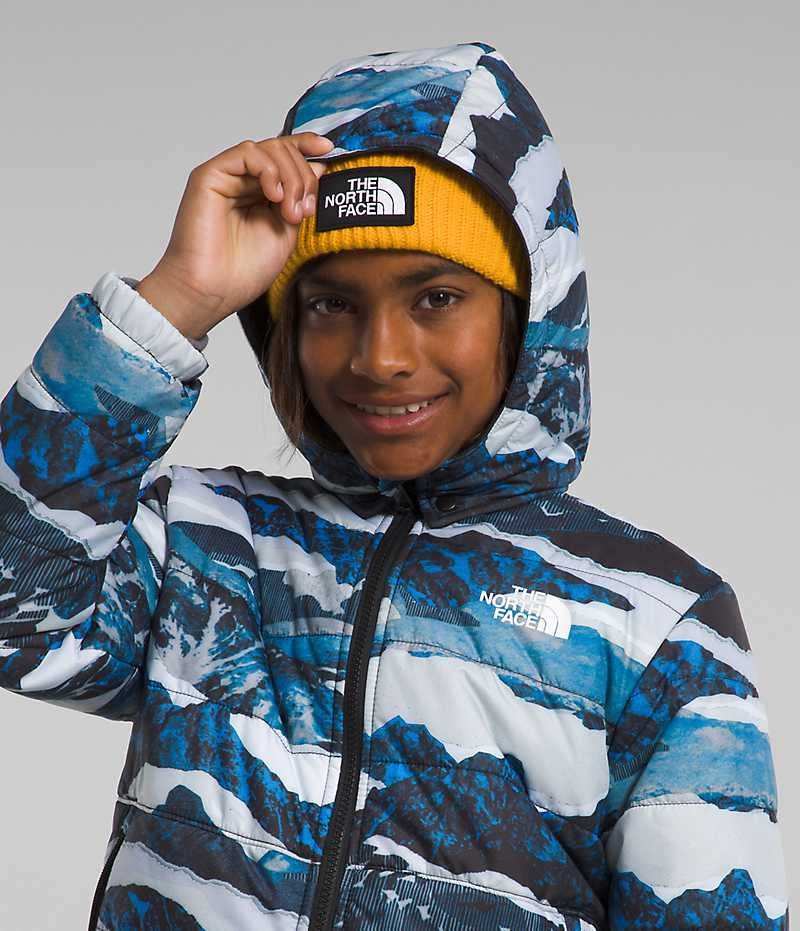 Vestes Polaires The North Face Reversible Mt Chimbo Full-Zip Encapuchonné Garcon Bleu | FR OMZWH