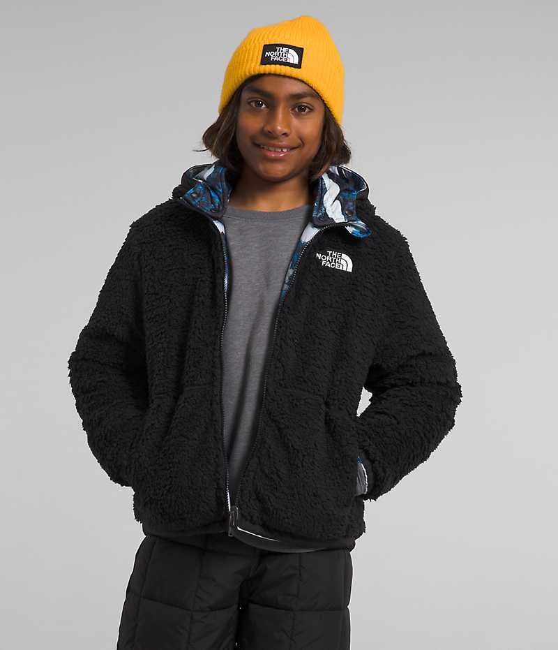 Vestes Polaires The North Face Reversible Mt Chimbo Full-Zip Encapuchonné Garcon Bleu | FR OMZWH