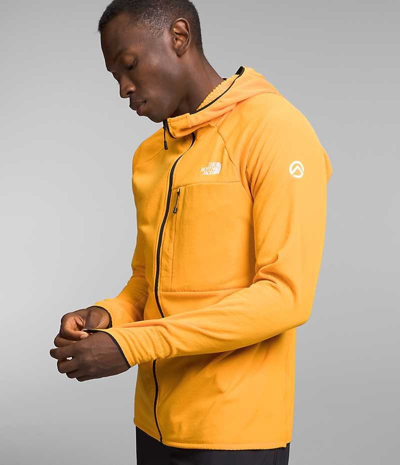 Vestes Polaires The North Face Summit Series FUTUREFLEECE™ Full-Zip Hoodie Homme Doré | FRANCE GOEWL