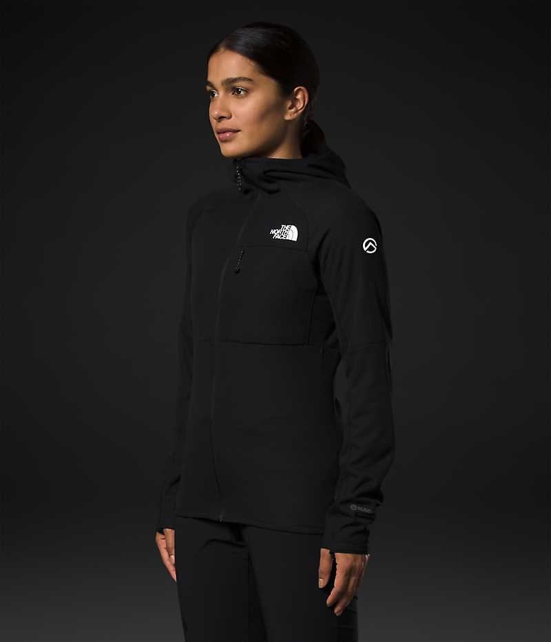 Vestes Polaires The North Face Summit Series FUTUREFLEECE™ Full-Zip Hoodie Femme Noir | PARIS ZWQVL