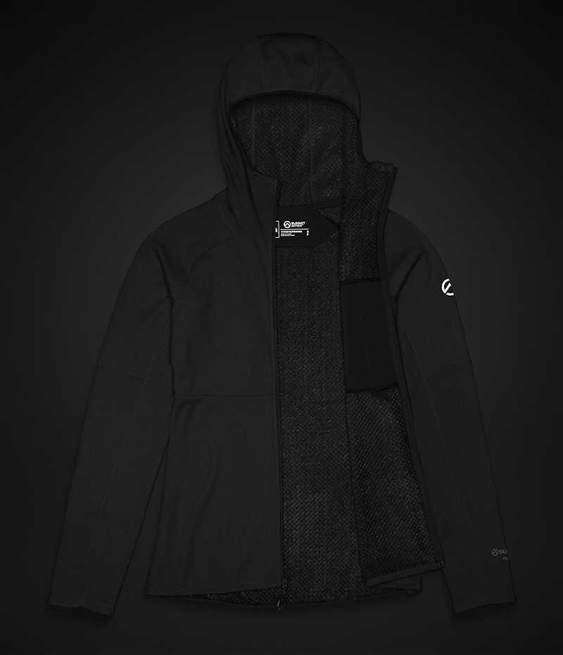 Vestes Polaires The North Face Summit Series FUTUREFLEECE™ Full-Zip Hoodie Femme Noir | PARIS ZWQVL