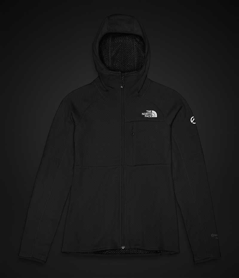 Vestes Polaires The North Face Summit Series FUTUREFLEECE™ Full-Zip Hoodie Femme Noir | PARIS ZWQVL