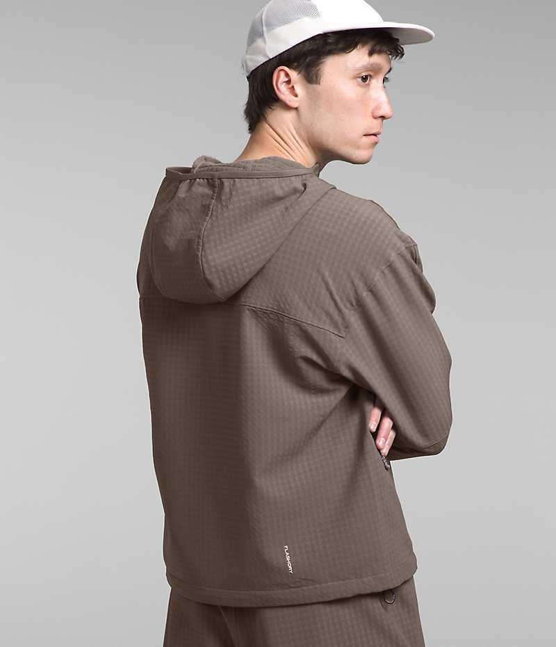Vestes Polaires The North Face Tekware™ Grid Hoodie Homme Marron | FRANCE JKFEH